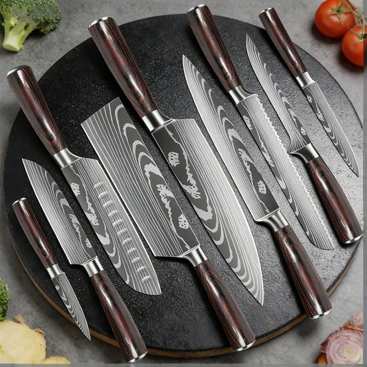 Professional Japanese Chef Knife - Premium Stainless Steel Kitchen Knife with Gift Box