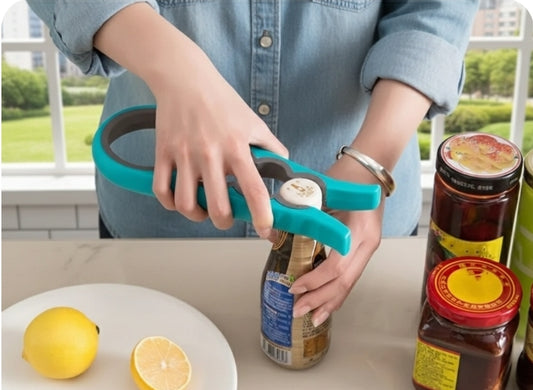 4-in-1 Jar Opener - Multi-Function Bottle & Can Opener Kitchen Tool