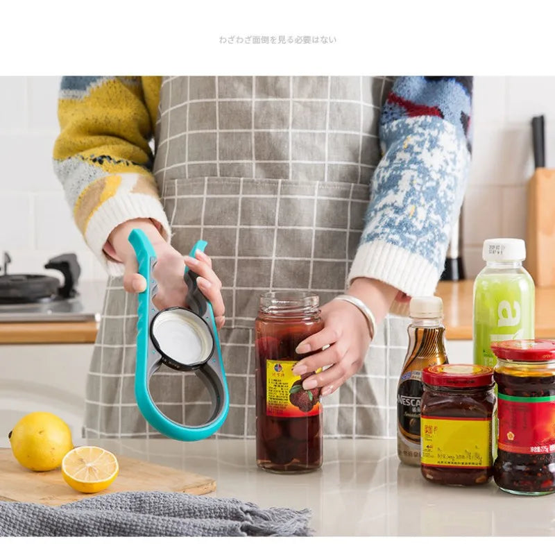 4-in-1 Jar Opener - Multi-Function Bottle & Can Opener Kitchen Tool