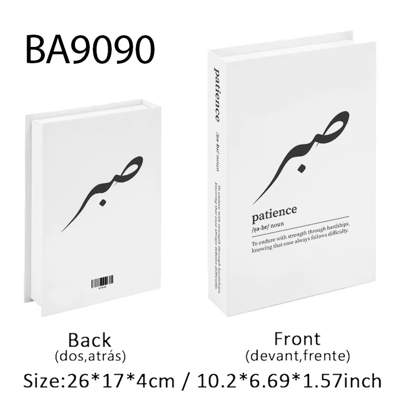 Islam Kaaba Luxury Fake Book Storage Box Islamic Muslim Decorative Books Home Decor Coffee Table Bedroom Interior Decoration