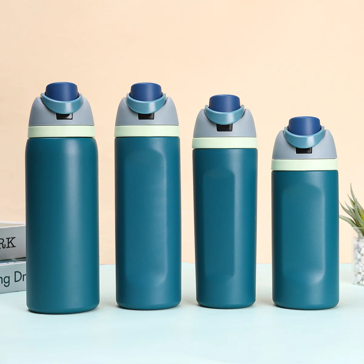 Kids Insulated Straw Water Bottle - 16/19/24/32oz Stainless Steel Thermos