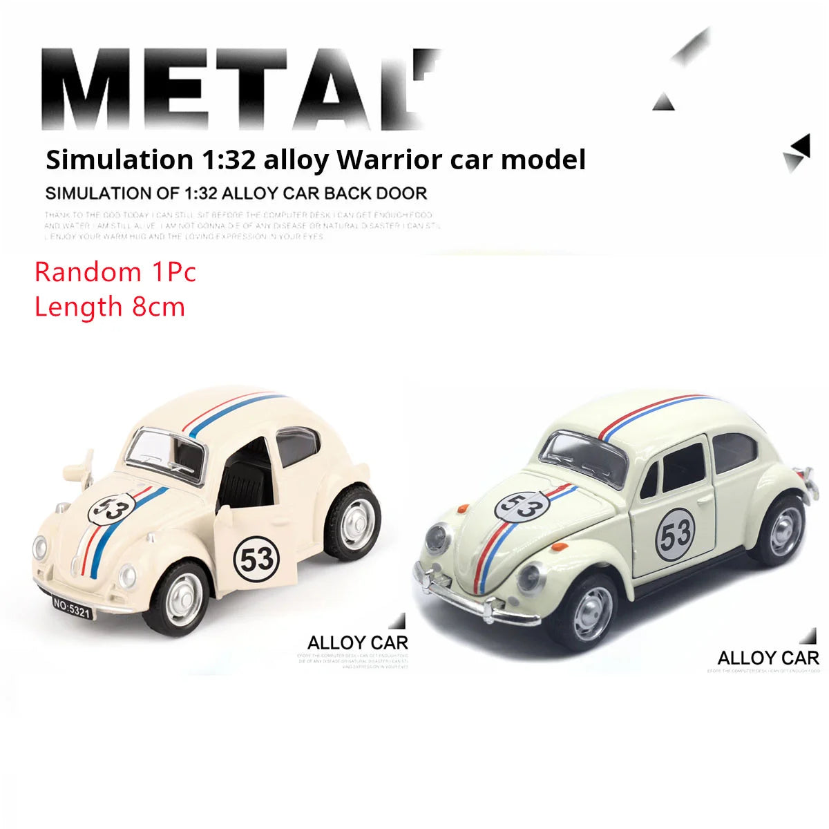 1:38 Thai Tuk Tuk Tricycle Diecast Model - Pull-Back Action Toy Car