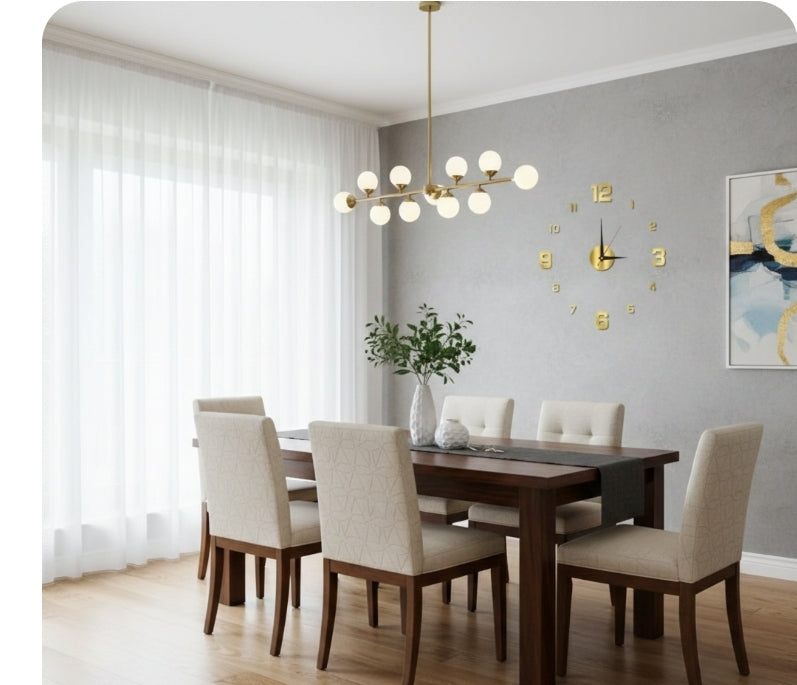 3D LED Digital Wall Clock - Modern Luminous Clock for Home Decor