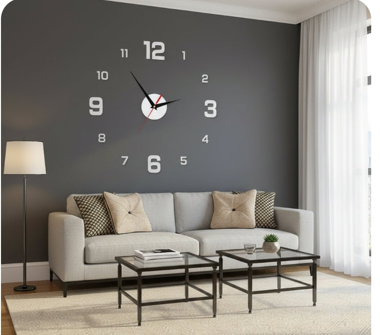 3D LED Digital Wall Clock - Modern Luminous Clock for Home Decor