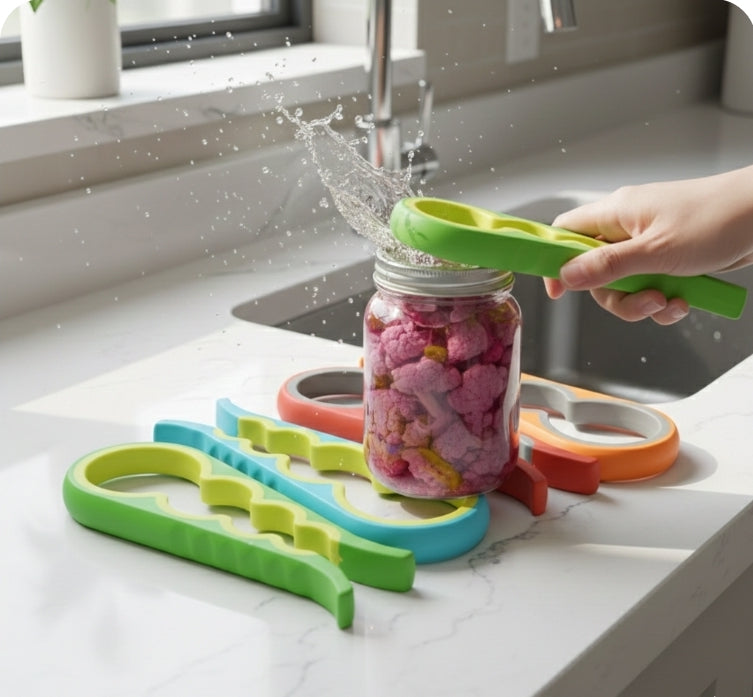 4-in-1 Jar Opener - Multi-Function Bottle & Can Opener Kitchen Tool