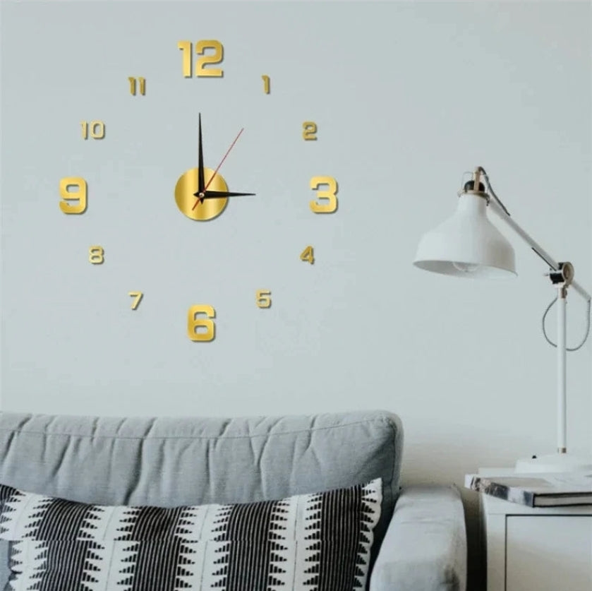 3D LED Digital Wall Clock - Modern Luminous Clock for Home Decor
