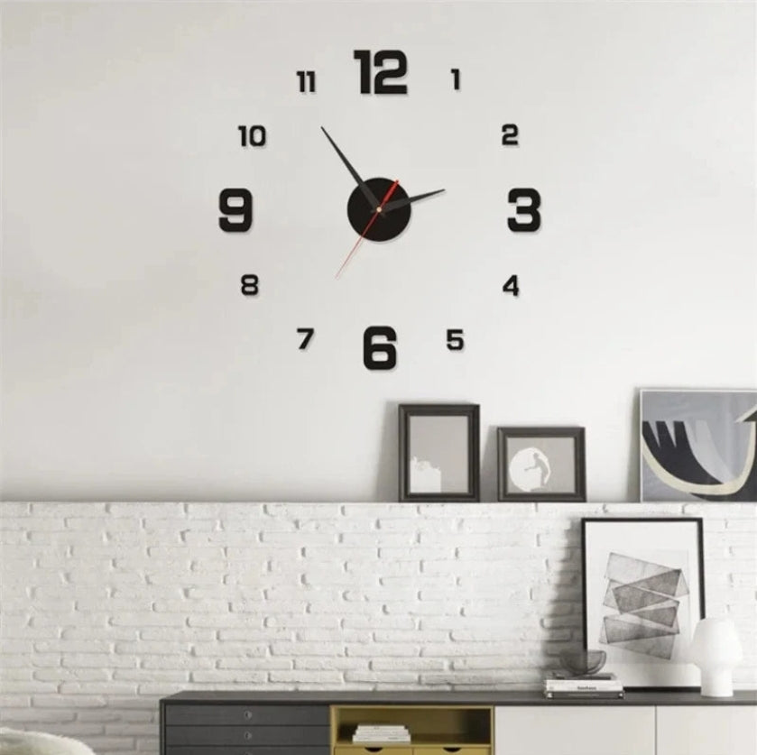 3D LED Digital Wall Clock - Modern Luminous Clock for Home Decor