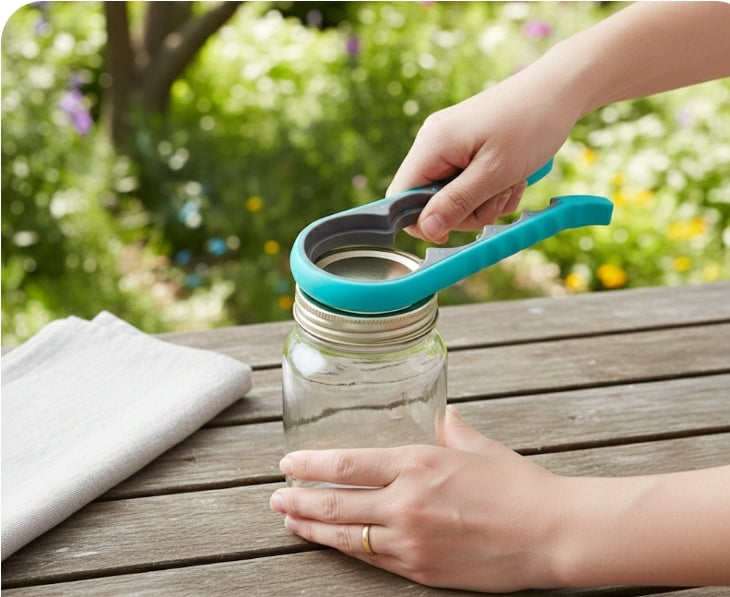 4-in-1 Jar Opener - Multi-Function Bottle & Can Opener Kitchen Tool
